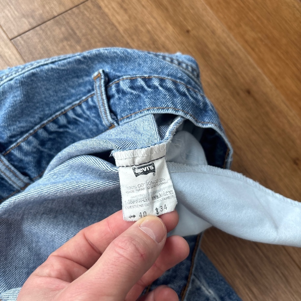Men’s Vintage 90s Levi’s orange tab denim jeans - Picture 3 of 9